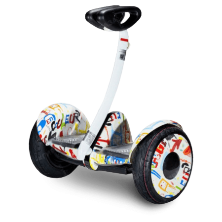 Мини-сигвей MiniRobot 36V - граффити белый