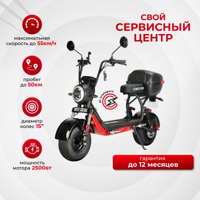 Электроскутер WHITE SIBERIA MINI R 3.0