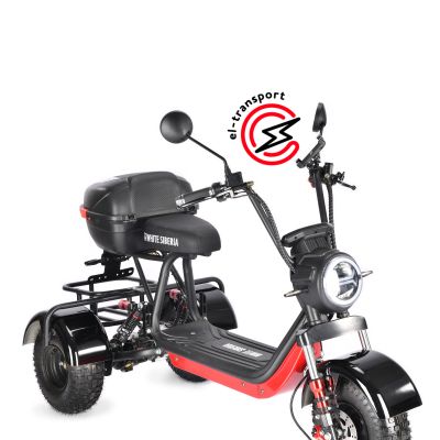 Электроскутер WHITE SIBERIA  TRIKE  MINI BLACK
