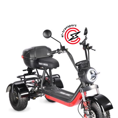 Электроскутер WHITE SIBERIA  TRIKE  MINI BLACK