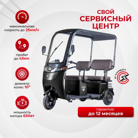 Электротрицикл Rutrike Gelbert Sun Электротрицикл Rutrike Gelbert Sun