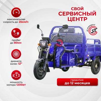 Грузовой электротрицикл Rutrike D4 1800
