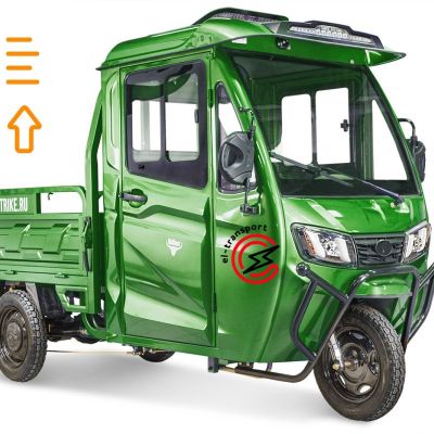 Грузовой электротрицикл Rutrike КАРГО Кабина обогрев 1500