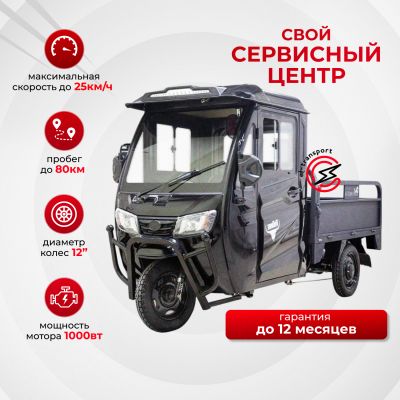 Грузовой электротрицикл Rutrike КАРГО Кабина Универсал 1500